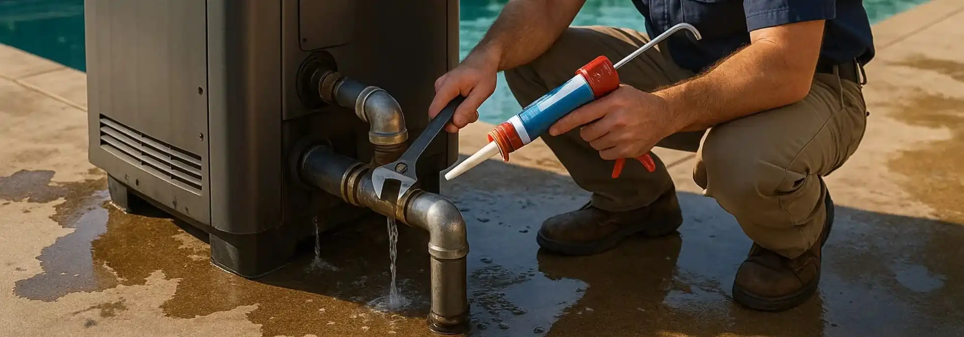  Pool Heater Leak Repair - HVAC Oakville
