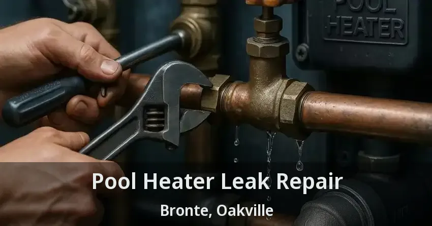 Pool Heater Leak Repair Bronte, Oakville - ON